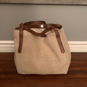 BRAND NEW Mark & Graham Italian Linen Travel Tote